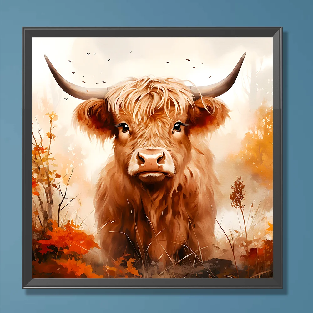 Diamond Painting - Full Round Drill - Highland Yak(Canvas|30*30cm)