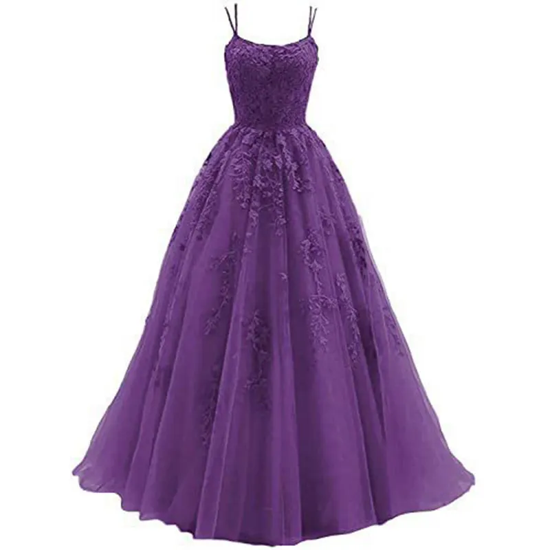 Uveng Uveng Dress Woman 2025 Fine Shoulder Prom Crore Bridal Muslin Lace Sticker Girl Party Ball Dress Spring