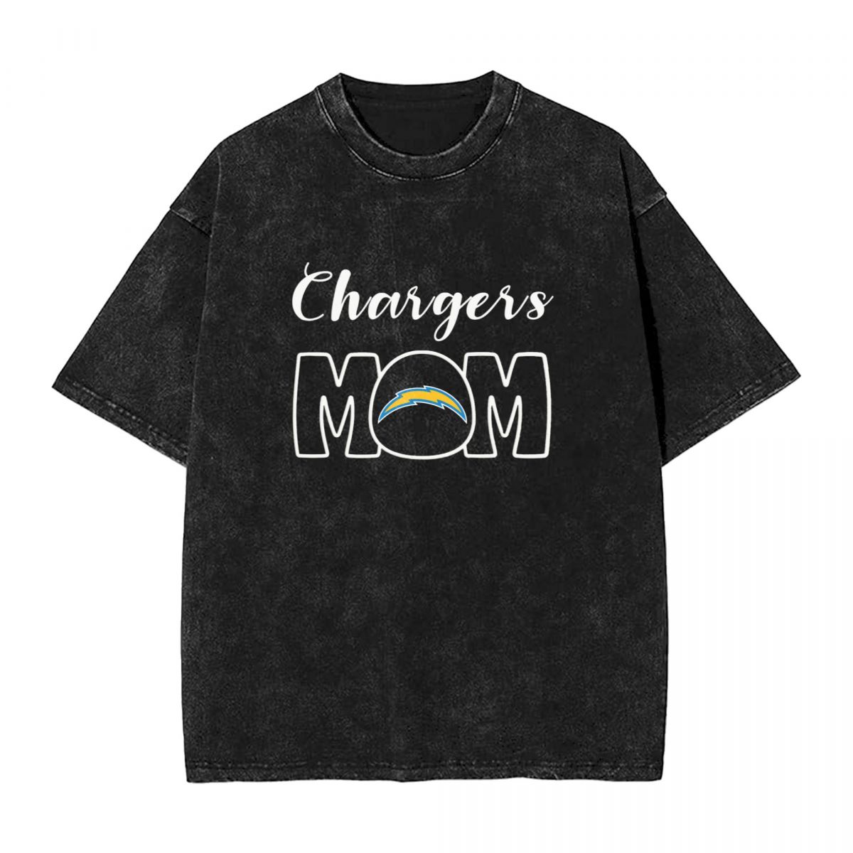 Los Angeles Chargers Mom Printed Vintage Men's Oversized T-Shirt