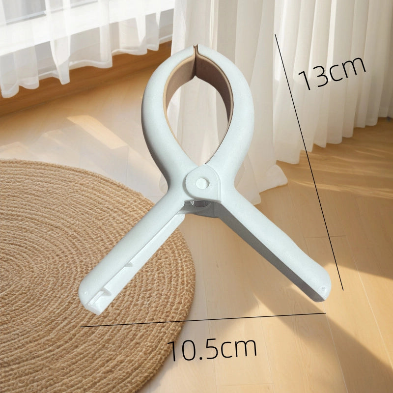 Drying Sheet Clothes Hanging Pants Socks Clip Fixed Strong Drying Clip Traceless Plastic Clip Windproof Household Quilt Clip