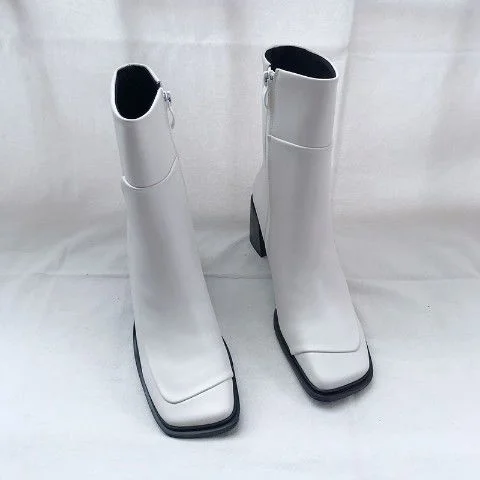 Party Short Boots Retro Black Booties Woman Winter Autumn Western Boots Women 2021 Fashion Ankle Cowboy Boots White Shoes Woman