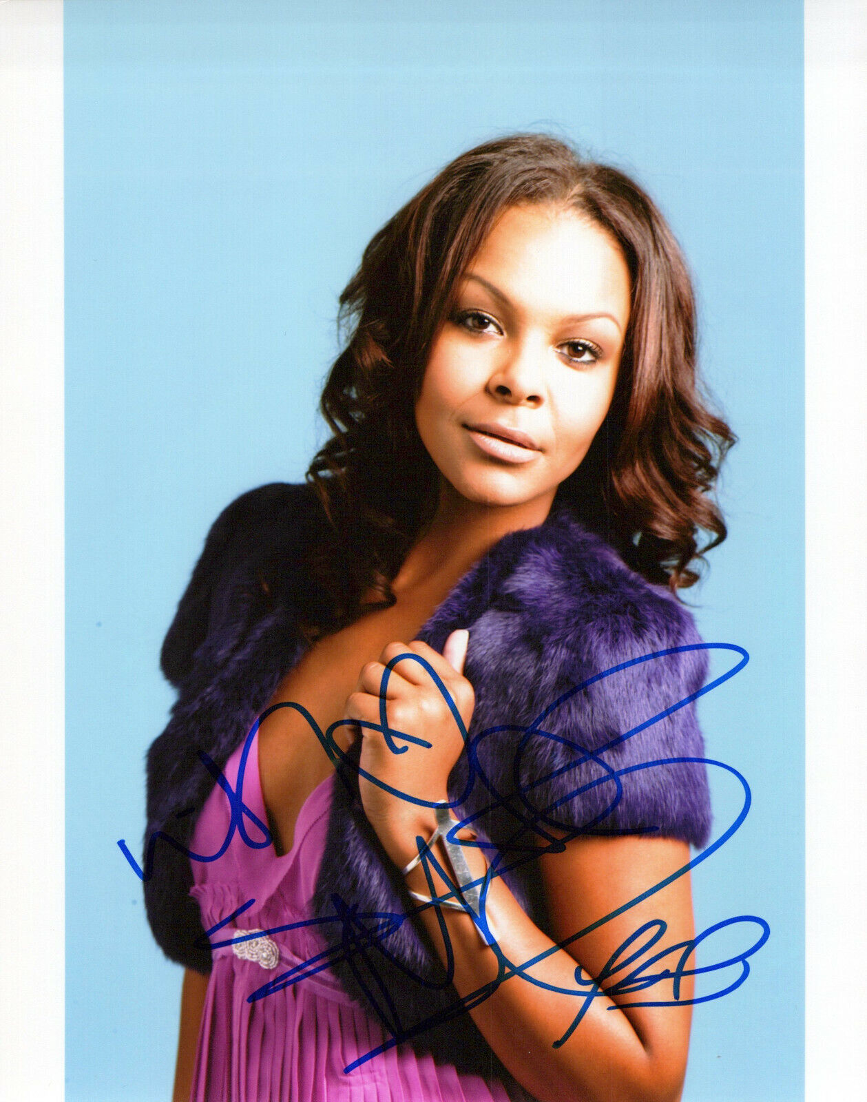 Samantha Mumba glamour shot autographed Photo Poster painting signed 8X10 #10