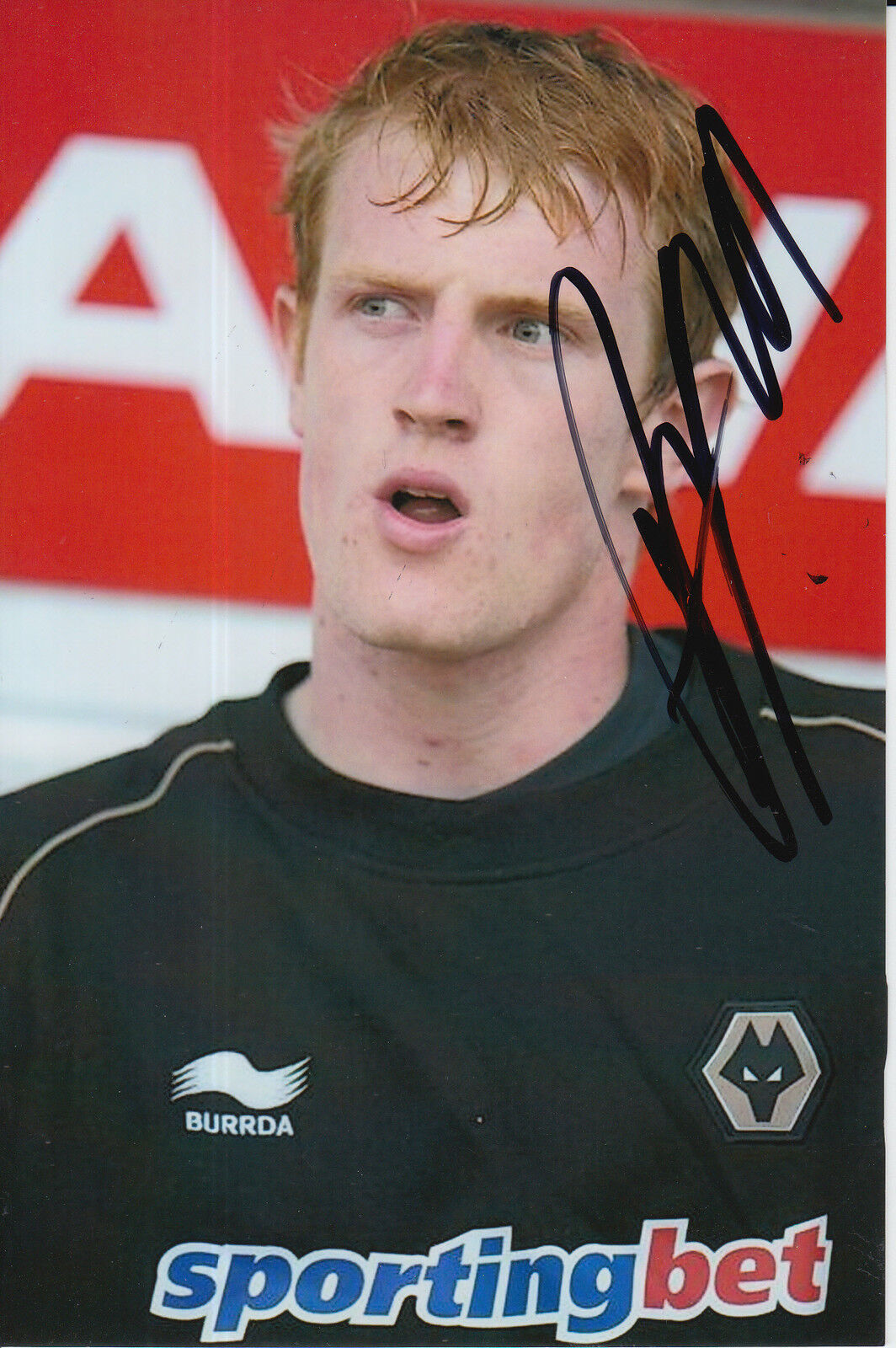 WOLVES HAND SIGNED AARON MCCAREY 6X4 Photo Poster painting 1.