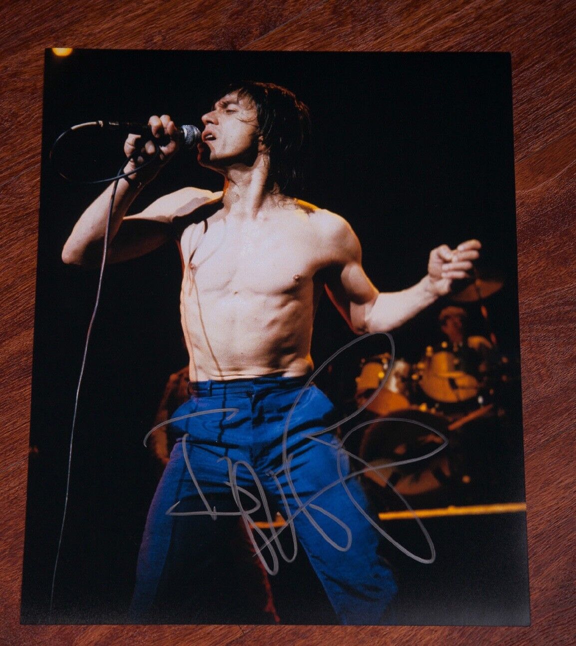 GFA The Stooges Frontman * IGGY POP * Signed 11x14 Photo Poster painting PROOF P6 COA