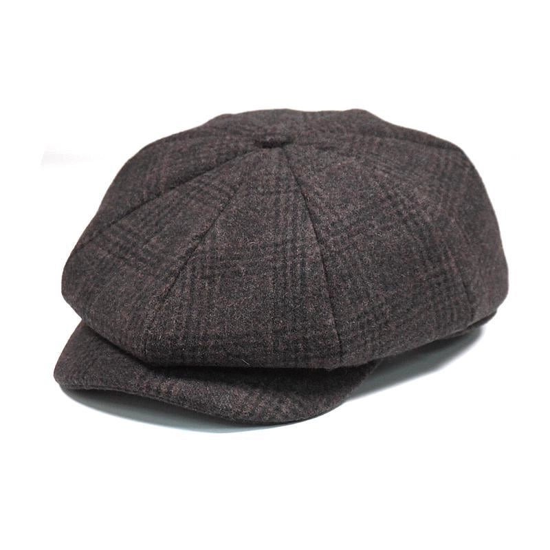 Men’s Casual Solid Color Crimping Beret Hat