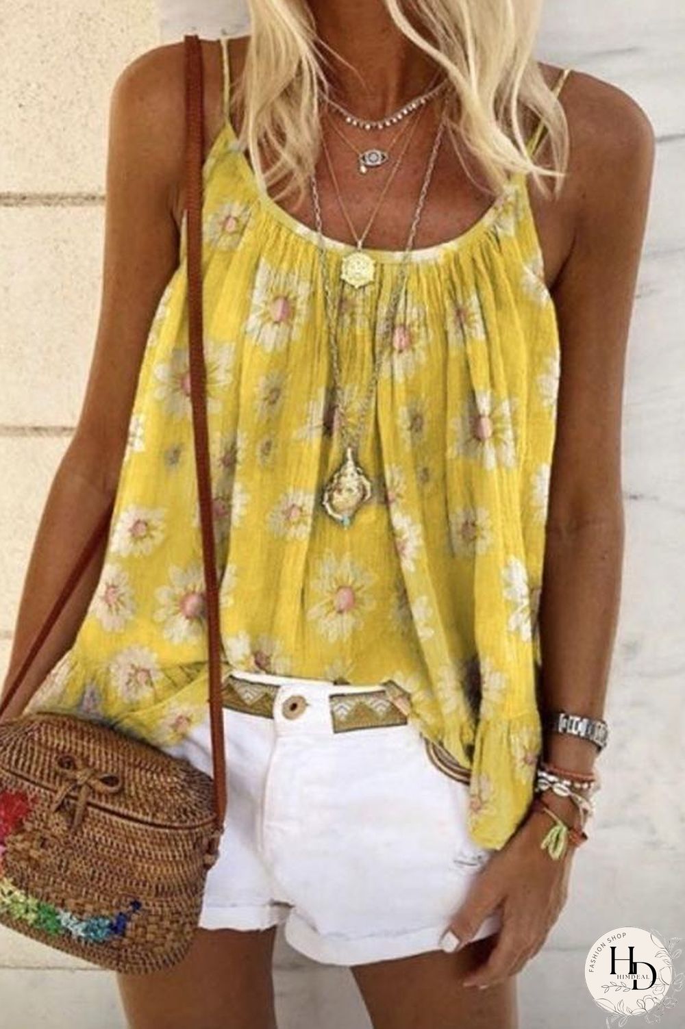 Casual Flower Printed Camisole (6 Colors) P10513