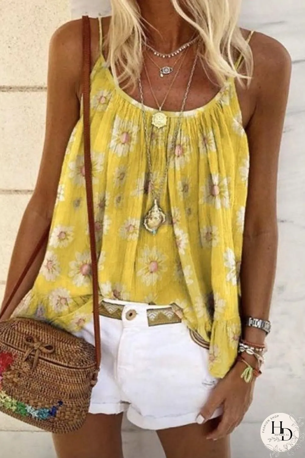Casual Flower Printed Camisole (6 Colors) P10513