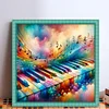 Musical Notes And Piano-11CT Stamped Cross Stitch 40*40cm