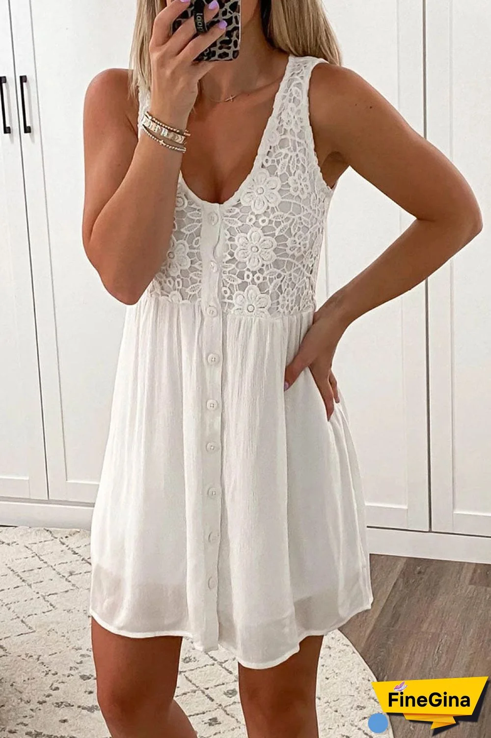 Fashion Casual Solid Split Joint U Neck Princess Dresses