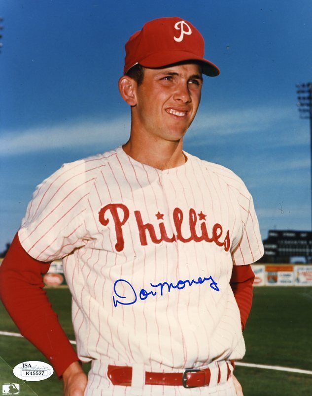 Don Money Phillies Signed Jsa Certified 8x10 Photo Poster painting Authentic Autograph