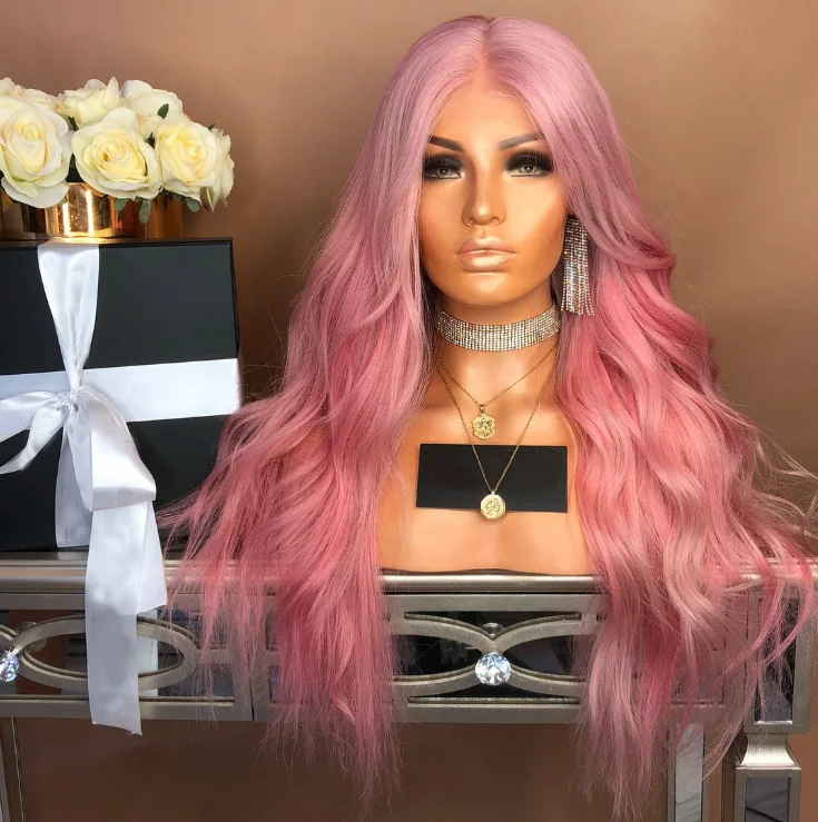Pretty in Pink Synthetic Hair Wig