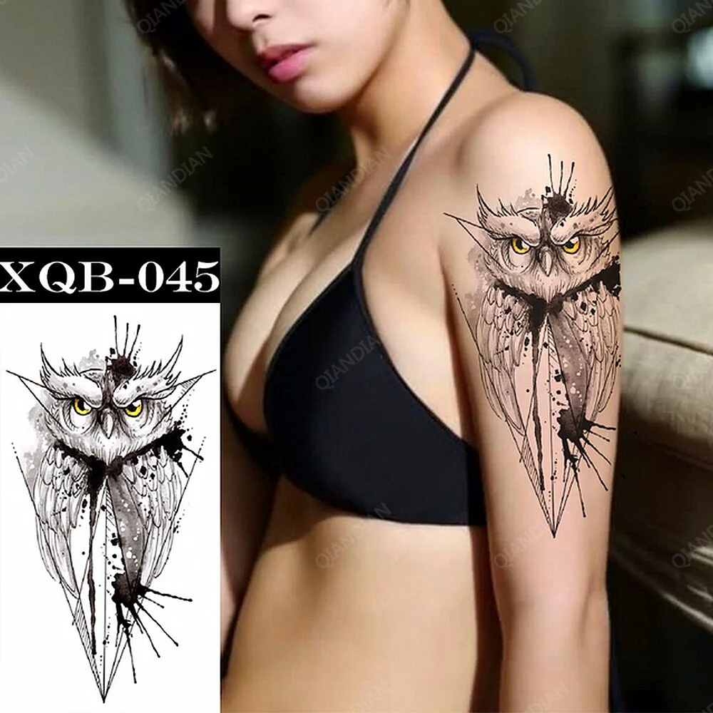 1pc Flower Women Waterproof Temporary Tattoos Fake Stickers Arm Sleeves Art Sexy Transfer Washable