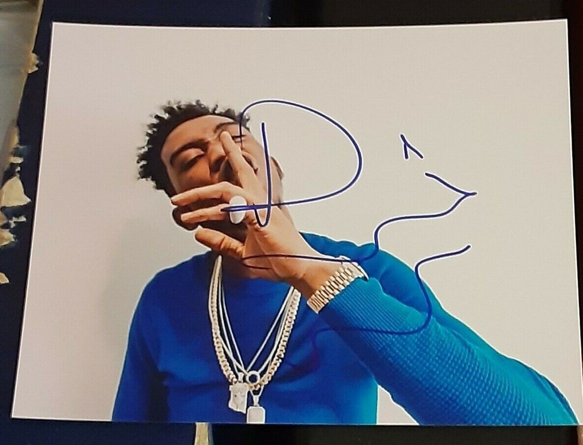 DESIIGNER RAPPER HIP HOP PANDA GOOD MUSIC SIGNED AUTOGRAPHED 8x10 Photo Poster painting COA BB2