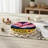 29x29cm DIY Cotton Embroidery Kit with Embroidery Hoop Pre-Printed Pattern Needlework Handmade Landscape Hand Stitch Kit for Craft Lover Gift