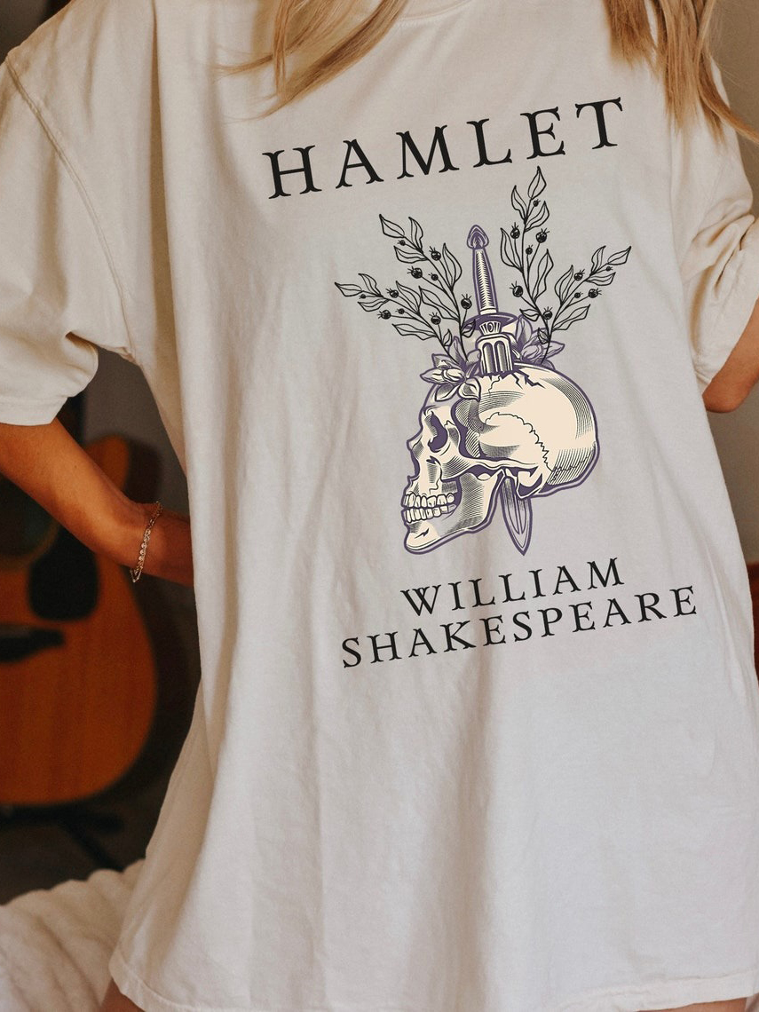 Hamlet Skull Shakespeare T-Shirt / TECHWEAR CLUB / Techwear