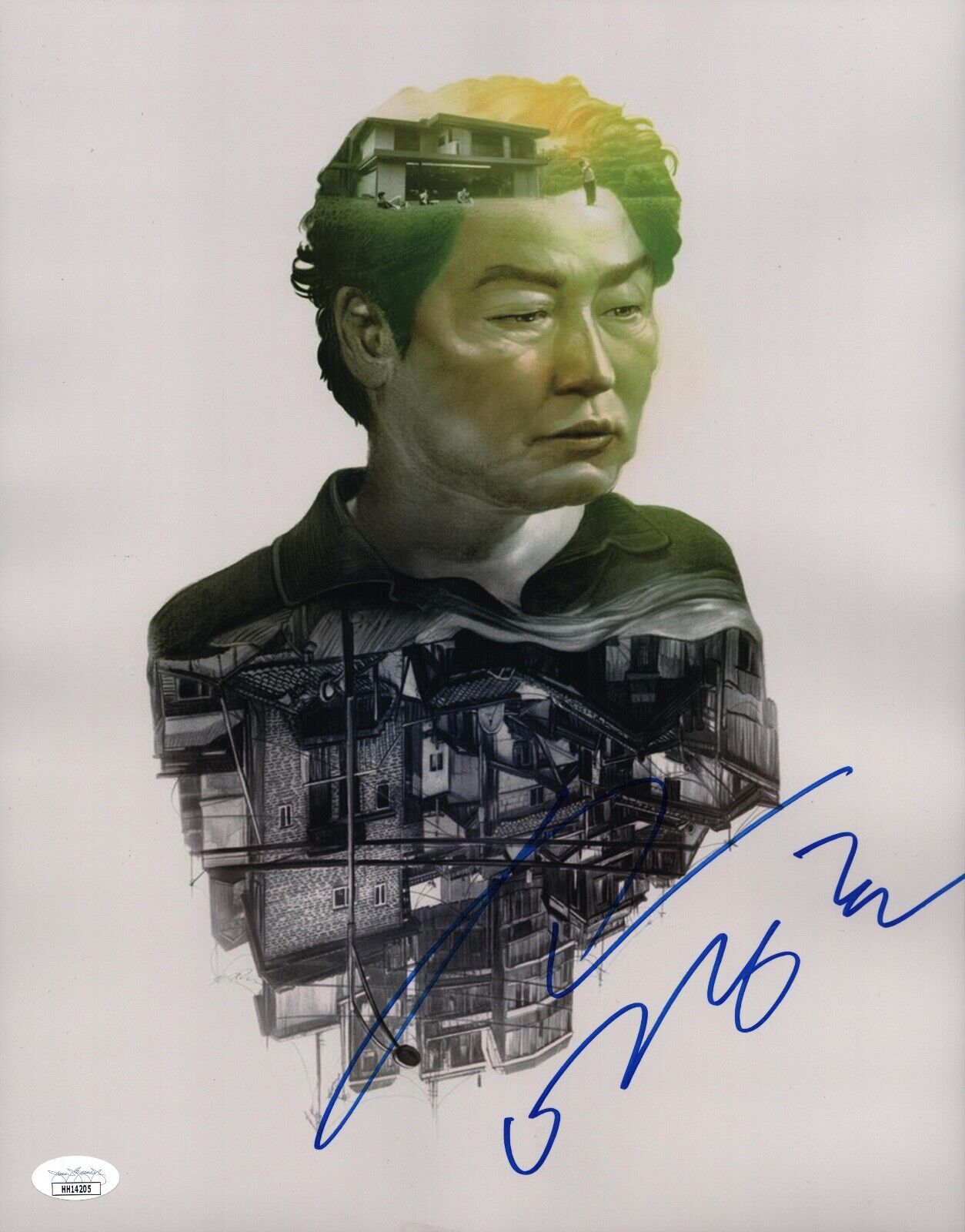 Song Kang Ho Hand Signed 11x14 Parasite Authentic Autographed Photo Poster painting JSA COA