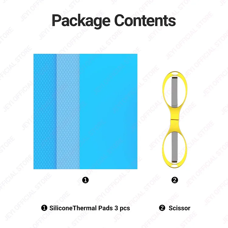 SANTOO 100 x 100 x 1,0 mm thermische geleidbaarheid siliconen pad voor CPU/ GPU/LED/IC/SSD chipset koeling, thermische pad efficiënte warmtegeleiding