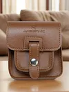 For Anbernic RG34XXSP Game Console Leather Storage Case Shockproof Carrying Bag