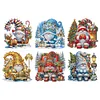 (US Local)6pack Xmas Gnome-Crystal Rhinestone Diamond Painting(30x30cm)