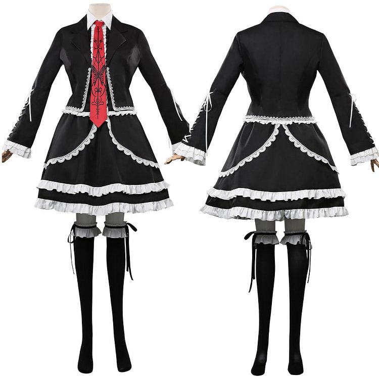 Anime Danganronpa V3 Uniform Dress Outfit Celestia Ludenberg Halloween Carnival Costume Cosplay Costume