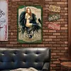 F&eacute;e noire absinthe pin up filles - Panneaux en &eacute;tain m&eacute;tallique(20*30cm/30*40cm)