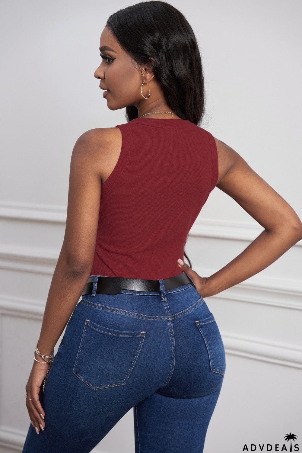 Round Neck Sleeveless Tank