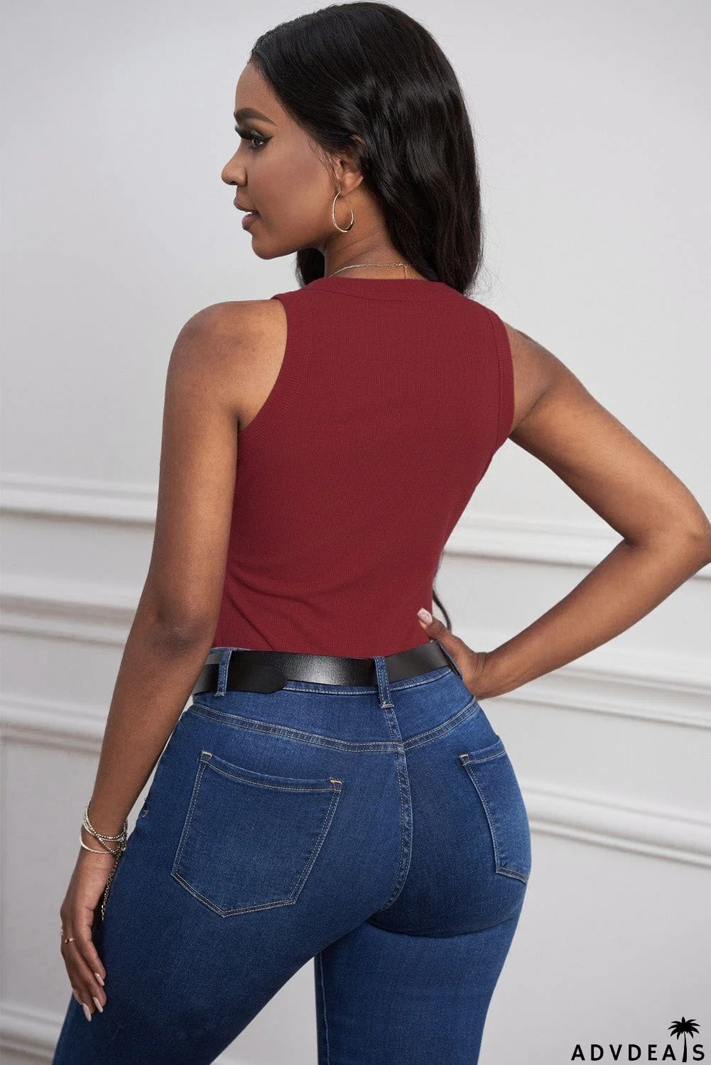 Round Neck Sleeveless Tank