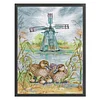 Wild Duck Full Stamped Cross Stitch 14CT 2-Strand 31x43cm Backstitch