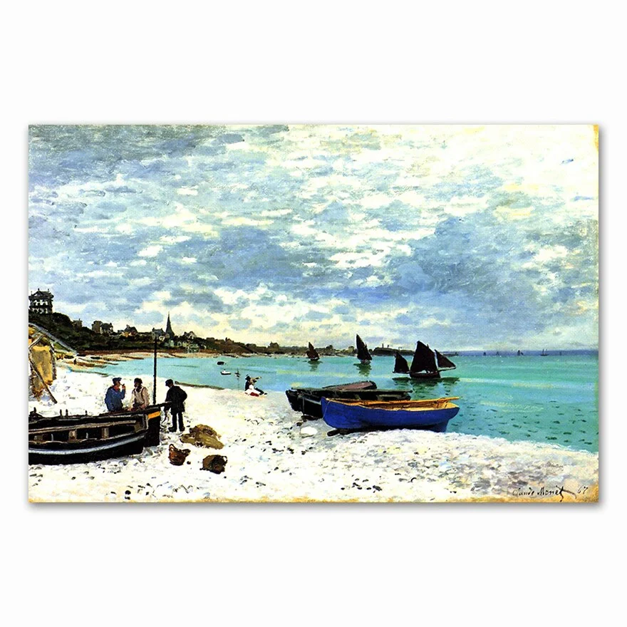 Nigikala Famous Claude Monet Canvas Painting  and prints Fashion Modern Wall art pictures For Living room bedroom dinning room cafe