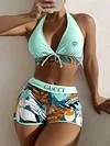 [Gucci] Seksowny str&oacute;j kąpielowy bikini z nadrukiem