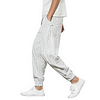 Vertical Stripe Harem Pants