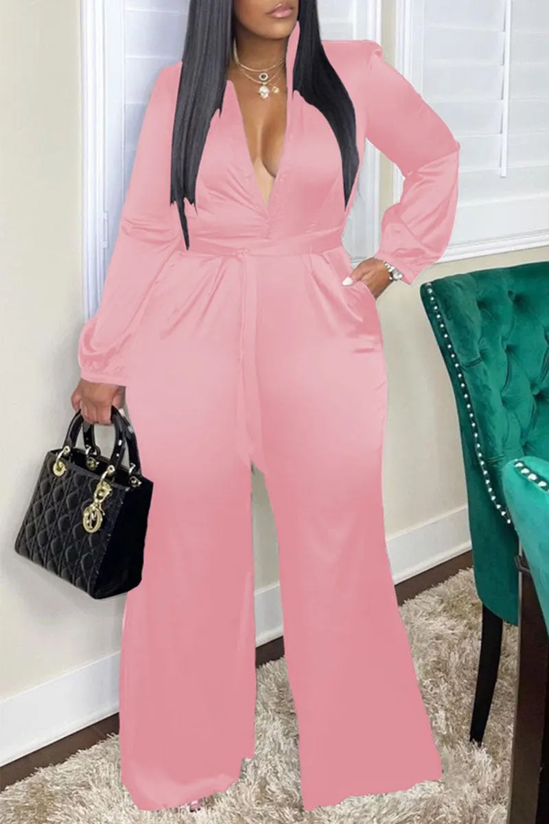 Casual Camouflage Print Split Joint Square Collar Harlan Jumpsuits