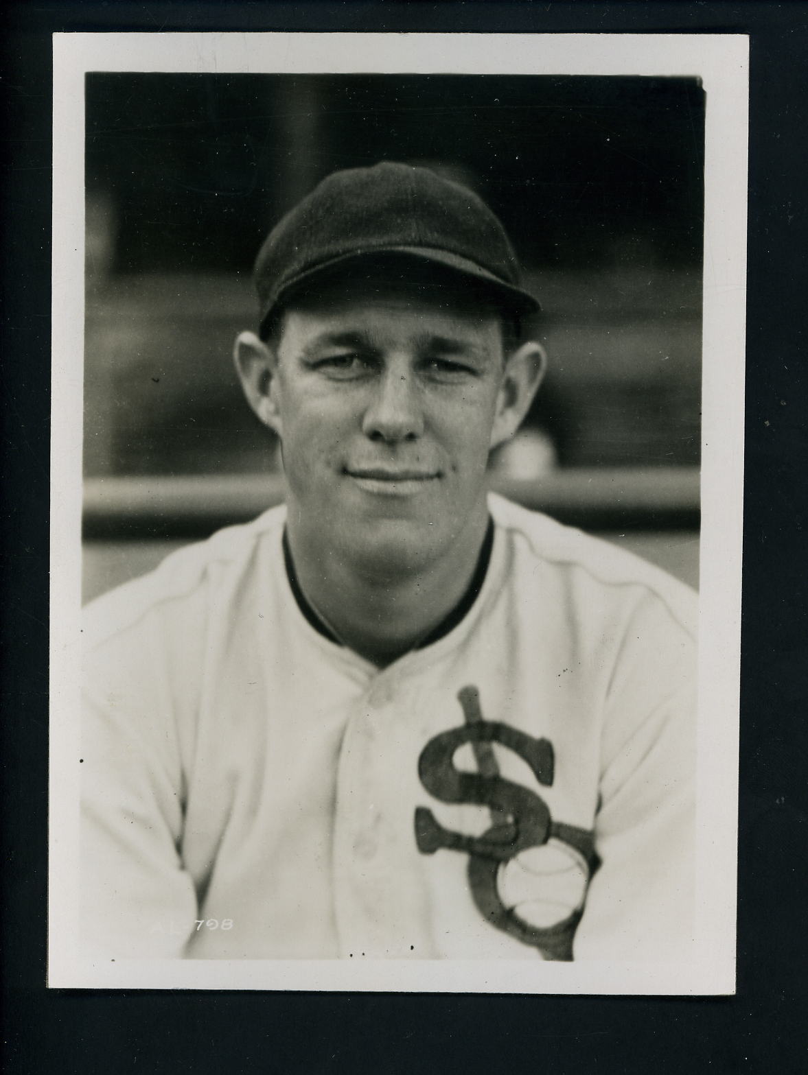 Lee Stine circa 1934 Press Original Photo Poster painting Chicago White Sox