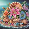 Beach Special Shaped 5D DIY Partial Drill Diamond Painting Kits for Adults Beginners Home Decor Diamonds Dots Gem Art Kits 11.81 X11.81inch