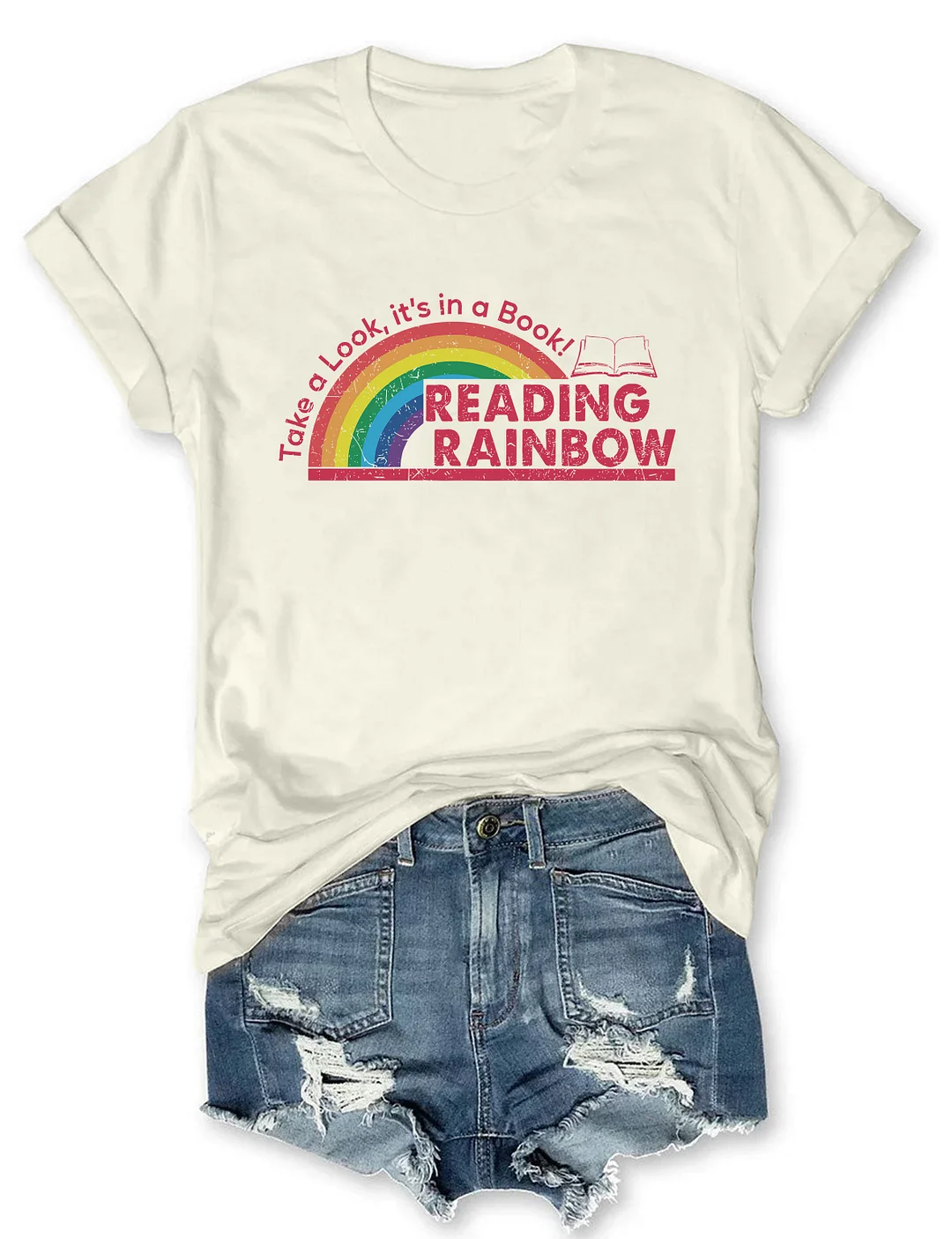 Take A Look It's In A Book Reading Rainbow T-shirt