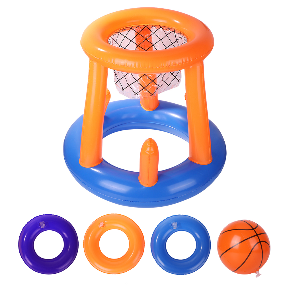 

PVC Inflatable Basketball Basketball Stands Frame Throwing Goal Hoops Toys, 501 Original