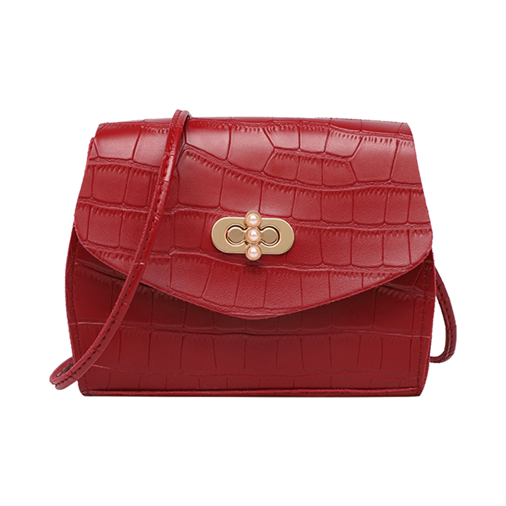 

Casual Alligator Pattern Crossbody Bag Women PU Shoulder Tote Purse -Red, 501 Original