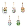 5Pcs DIY Diamond Painting Cat Keychain