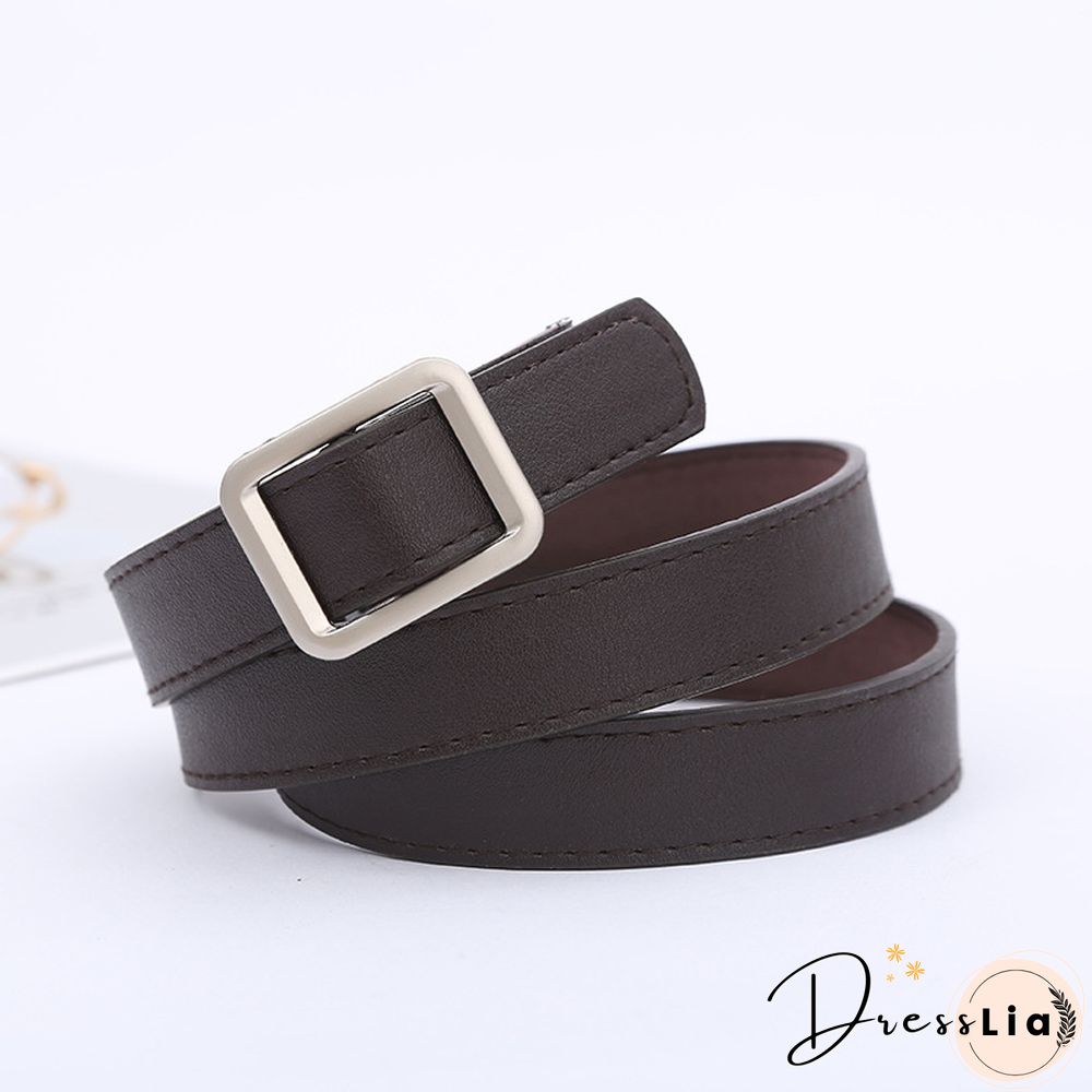 Simple And Versatile Retro Fashion Black Belt