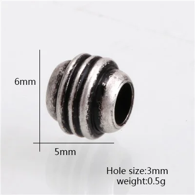 Juniplay copper Beads Bracelet Necklace Jewelry Making DIY Spacer Beads Findings Handmade Antique Accessories beads for jewelry making