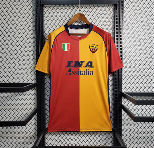 Retro Roma 2001-2002 Home Football Shirt Thai Quality 