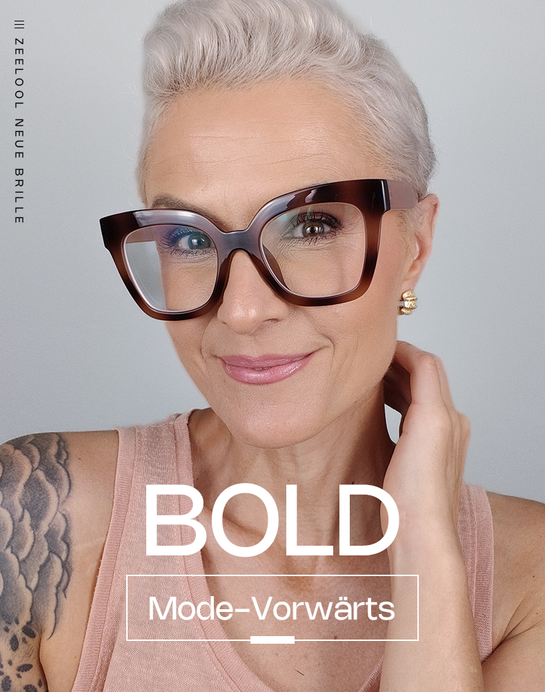 Malcolm Bernstein Quadratische Brille