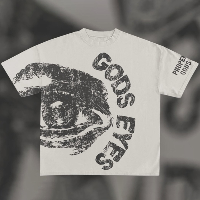 Sopula Vintage Gods Eyes Graphic Cotton Short Sleeve T-Shirt - SOPULA