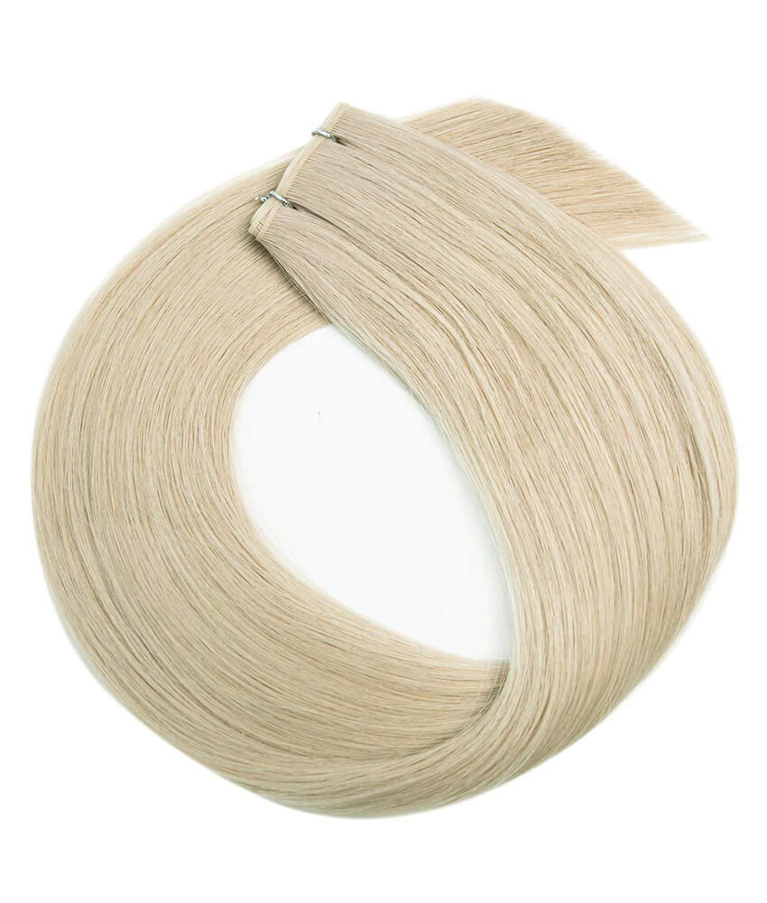 18 inch #22 Light Beige Blonde Genius Weft Hair Extensions Findingdream