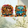 2Pcs citrouille voiture - 5d bricolage artisanat pendentif