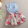Family Matching Mother Daughter Ruffles Sleeveless Floral Dress