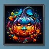 Diamond Painting -DIY Round Drill Odd Pumpkin Stained Glass