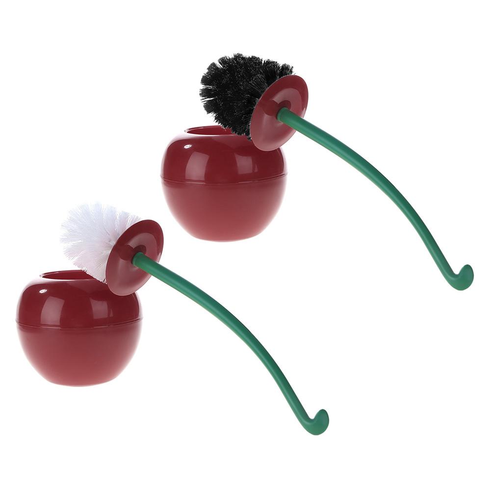 

Cherry Toilet Brush Set Plastic Toilet Cleaning Brush Seal Design(Wine Red), 501 Original