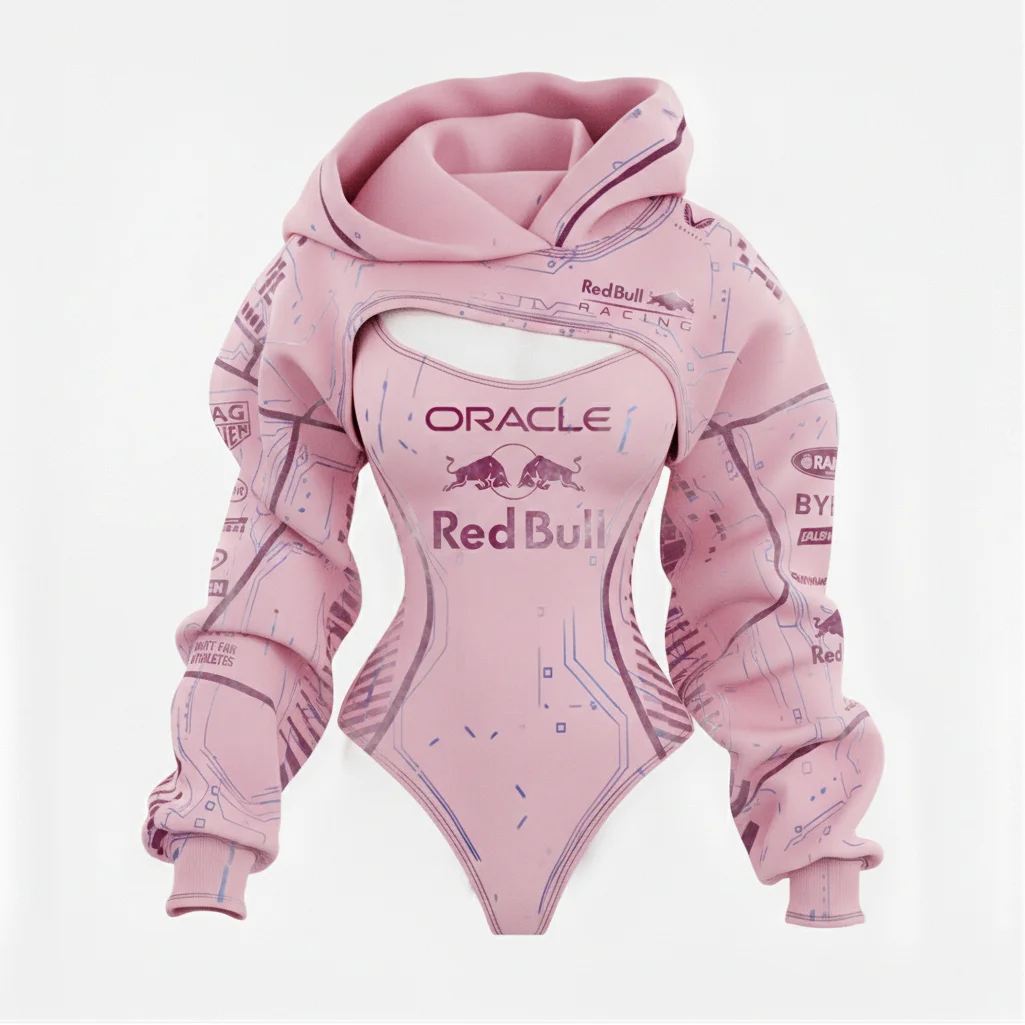 2026 New Women's Racing Team Logo Digital Print Irregular Cut Suit