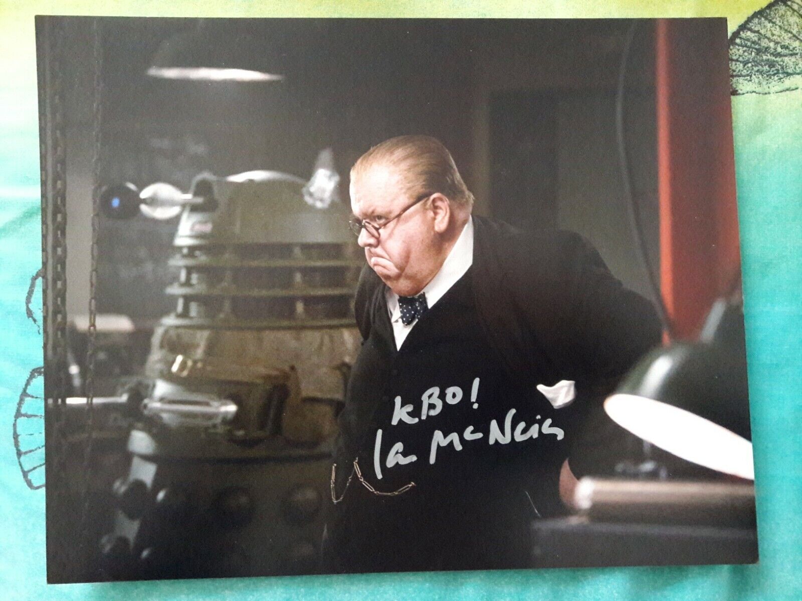 Doctor Who Autograph - Ian McNeice as Churchill signed Dr Who Photo Poster painting